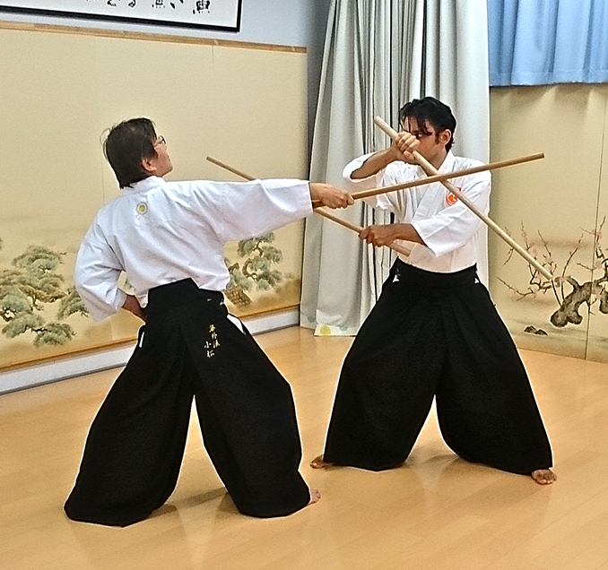 ヨーロッパ連盟長来日居合・二刀流稽古