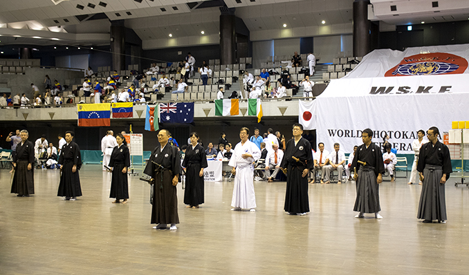 ワールド松涛館空手国際大会で居合演武