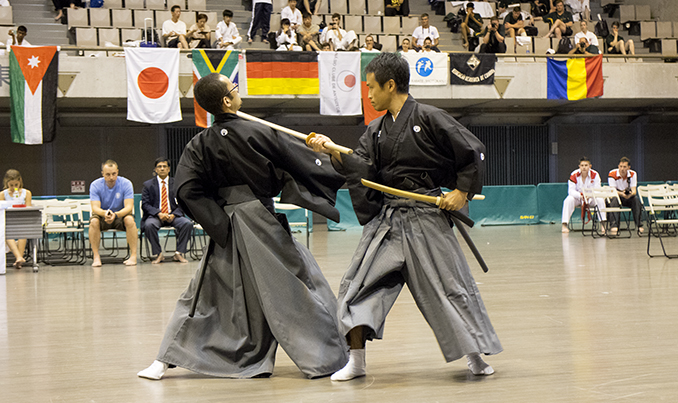 ワールド松涛館空手国際大会で居合演武